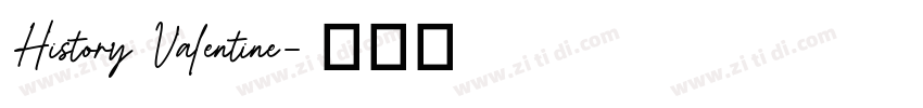 History Valentine字体转换